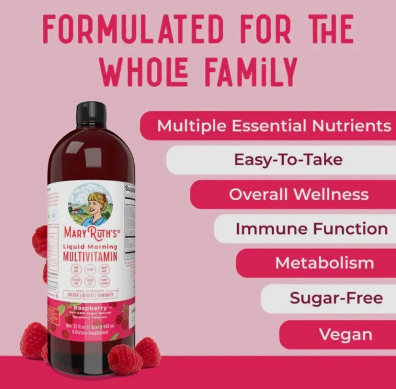 Liquid Morning Multivitamin - Raspberry